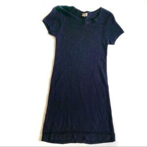 Mo:Vint Black Short Sleeve Duxbury Sweater Dress-S